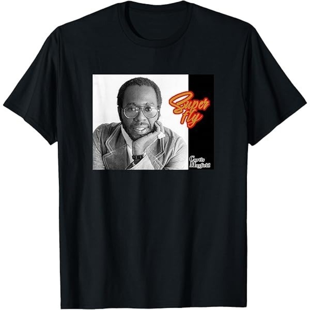Curtis Mayfield Peace Sign T-Shirt Black